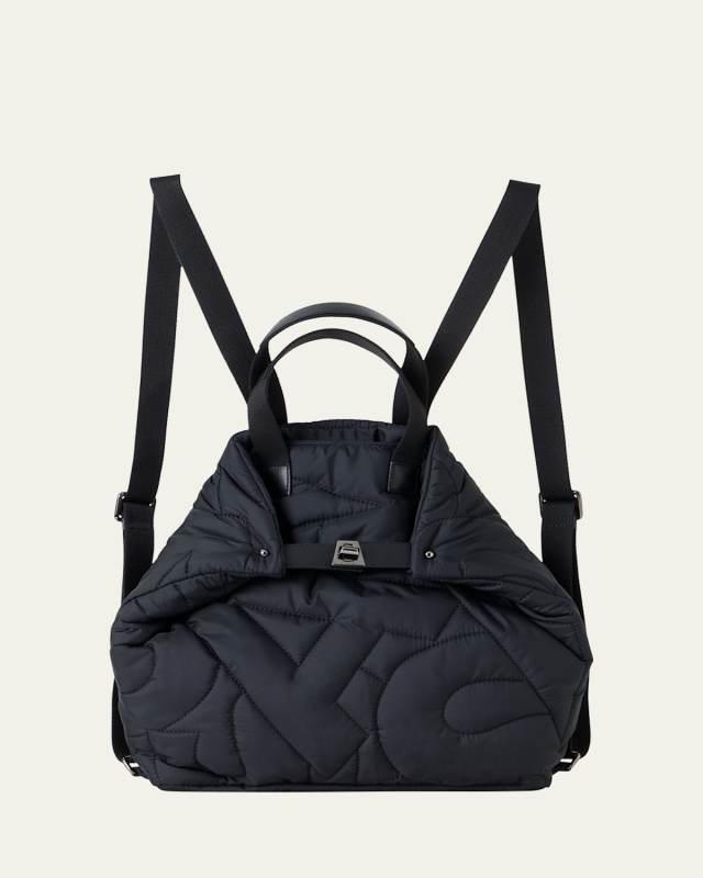 Small Quilted Nylon Backpack